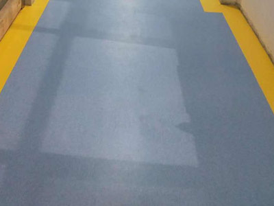 臨沂塑膠地板施工案例